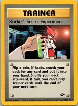 Pokemon TCG Rockets Secret Experiment 120/132 Gym Challenge LP - Image 1