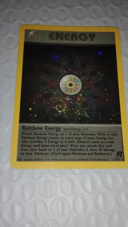 Pokemon TCG Rainbow Energy 17/82 Team Rocket Holo Vintage WOTC 1999-2000 LP/MP - Image 2