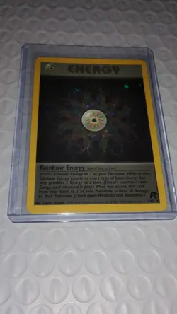 Pokemon TCG Rainbow Energy 17/82 Team Rocket Holo Vintage WOTC 1999-2000 LP/MP - Image 4
