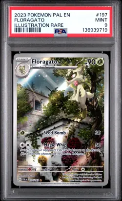 Floragato 197/193 Pokemon TCG 2023 Illustration Rare Paldea Evolved PSA 9 Mint - Image 1