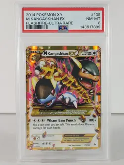 M Kangaskhan EX - Secret Rare - XY Flashfire - POKEMON - #109- PSA 8 - Image 1