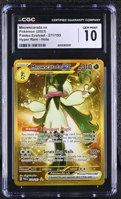 MEOWSCARADA EX Paldea Evolved Hyper Rare #271 CGC 10 Gem Mint Pokemon - Image 1