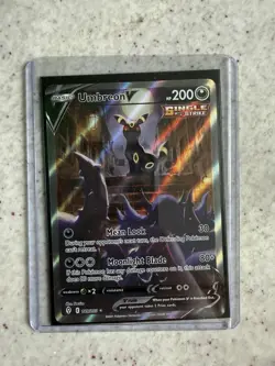 Pokemon Umbreon V Single Strike Ultra Rare Full Art 189/203 Evolving Skies Holo - Image 1
