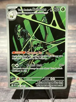 2025 POKEMON DESTINED RIVALS TEAM ROCKET'S SPIDOPS 187/182 ILLUSTRATION RARE - Image 1