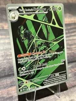 2025 POKEMON DESTINED RIVALS TEAM ROCKET'S SPIDOPS 187/182 ILLUSTRATION RARE - Image 2
