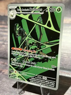 2025 POKEMON DESTINED RIVALS TEAM ROCKET'S SPIDOPS 187/182 ILLUSTRATION RARE - Image 3