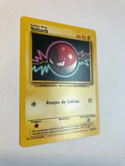 Pokemon [PORTUGUESE] Voltorb 67/102 Base Set Regular 1999 NM - Image 2