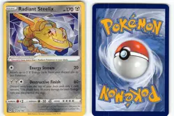 RADIANT STEELIX 124/196 RADIANT RARE LOST ORIGIN POKEMON NM - Image 1