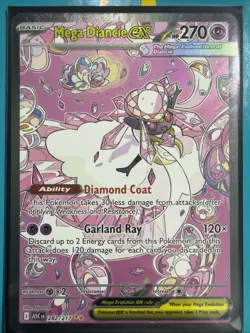 Pokemon TCG Mega Diancie Ex SIR 282/217 Mega Evo Ascended Heroes Mint Condition - Image 1