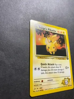 Lt. Surge's Pikachu 84/132 Gym Challenge Regular Pokemon TCG RARE - Image 4