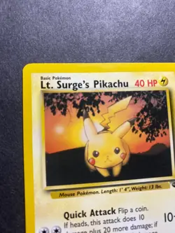Lt. Surge's Pikachu 84/132 Gym Challenge Regular Pokemon TCG RARE - Image 5