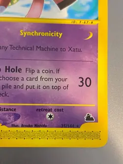 2003 Pokemon Xatu 35/144 Skyridge Regular NEVER PLAYED Vintage WOTC - Image 4