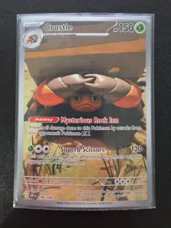 Pokemon TCG Crustle 186/182 Destined Rivals Illustration - Image 1