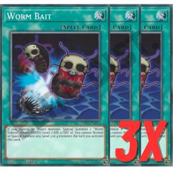 Yugioh Worm Bait (LED2-EN050) 1st Edition (NEAR MINT) (3X) - Image 1