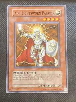 YuGiOh! - Jain, Lightsworn Paladin LODT-EN018 Common Unlimited Edition Near Mint - Image 1
