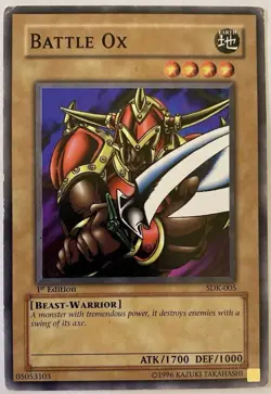 Battle Ox Kaiba 1st Edition Starter Deck SDK-005 LP - Image 1