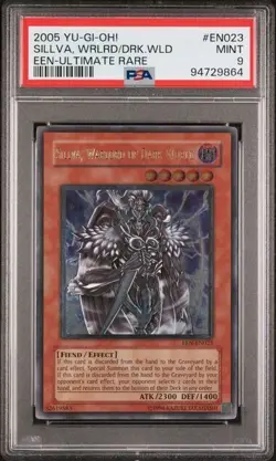 PSA 9 - Sillva Warlord of Dark World EEN-EN023 Unlimited Ed Ultimate Rare YuGiOh - Image 1