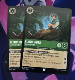 x2 Flynn Rider Charming Rogue 74/204 Uncommon Half Playset Disney Lorcana NM - Image 1