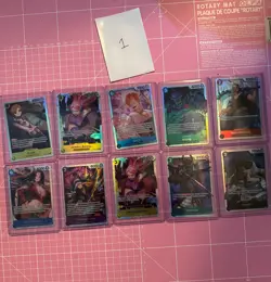One Piece mixed lot of 10 super rare (SR) - READ DESCRIPTION FOR CARD LIST - 1 - Image 1