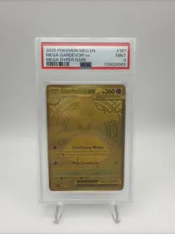 Pokemon Meg Evolution Mega Hyper Rare Card #187 Meg Gardevoir EX, PSA 9 - Image 1