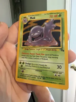 Muk - 13/62 - Pokemon TCG Fossil Unlimited Holo Rare Card WOTC DMG - Image 4
