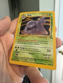 Muk - 13/62 - Pokemon TCG Fossil Unlimited Holo Rare Card WOTC DMG - Image 5