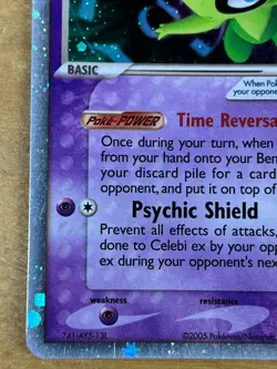 Celebi EX 17/17 Ultra Rare Reverse Holo POP Series 2 2005 Pokemon TCG Card - Image 5