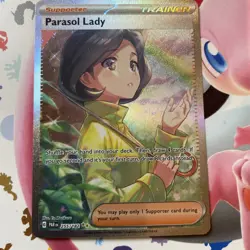Pokemon TCG: Parasol Lady Paradox Rift Special Illustration Card 255/182 - Image 1