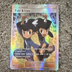 Pokemon Tate & Liza Full Art Ultra Rare Holo Celestial Storm 166/168 Card - Image 1