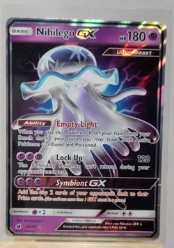 Pokemon Nihilego GX Holo Ultra Rare TCG Card Crimson Invasion 49/111 - Image 1