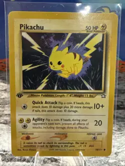 Pokemon Pikachu TCG Neo Genesis 1st Edition Card 70/111 Regular - Image 1