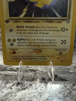 Pokemon Pikachu TCG Neo Genesis 1st Edition Card 70/111 Regular - Image 3