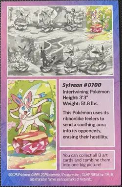 PUZZLE PIECE Espeon #700 - Scarlet & Violet Prismatic Pokemon Art Card 2025 - Image 2