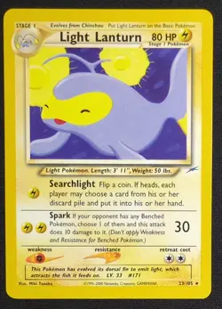 Light Lantern 23/105 Neo Destiny Pokemon Card - Image 1