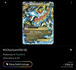 M Charizard EX Flashfire Ultra Rare Holo 69/106 230 HP Pokemon TCG Card - Image 3