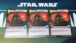 Star Wars Unlimited TOR OP 05/20 Battle Droid Escort Play Set (x3 cards) - Image 1