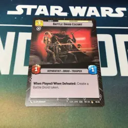Star Wars Unlimited TOR OP 05/20 Battle Droid Escort Play Set (x3 cards) - Image 2