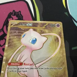 Pokemon TCG-Mew EX 205/165 Scarlet&Violet 151 UPC Gold Metal Promo Card - Image 2