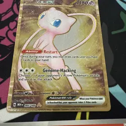 Pokemon TCG-Mew EX 205/165 Scarlet&Violet 151 UPC Gold Metal Promo Card - Image 3