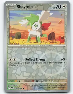 Shaymin #087/131 Reverse Holo Pokemon Card SV: Prismatic Evolutions - Image 1