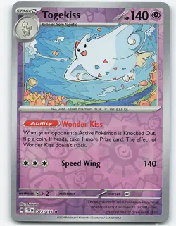 Togekiss #072/191, SV08: Surging Sparks, Reverse holo Pokemon card - Image 1