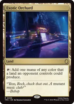 Exotic Orchard - Foil Light Play, English Magic the Gathering MTG Teenage Mutant - Image 1