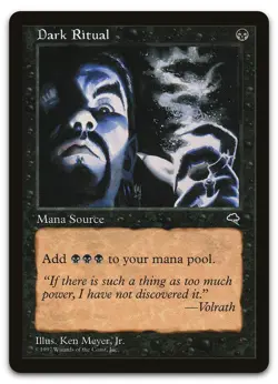 Dark Ritual #118 (LP) Tempest TMP Magic MTG - Image 1