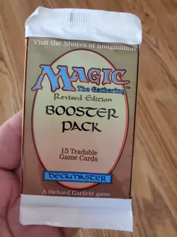 Magic The Gathering REVISED EDITION Sealed Booster Pack (1994) NO RESERVE - Image 3