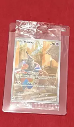 SEALED Pokemon Mimikyu SVP 075 Paldean Fates Black Star Promo NM - Image 1
