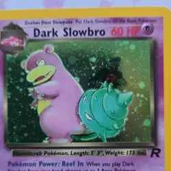 Pokemon TCG Dark Slowbro Team Rocket Holo Rare Unlimited 12/82 60HP - Image 2