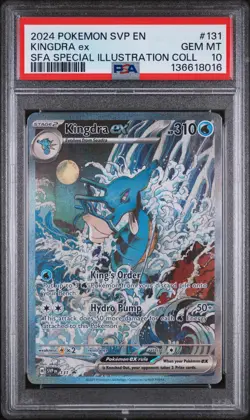 2024 Pokemon SVP EN Kingdra ex #131 Promo Special Illustration Rare PSA 10 (016 - Image 1