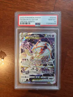 2023 Pokemon SWSH Crown Zenith #GG46 FA/ Deoxys VStar PSA 10 GEM MINT - Image 1