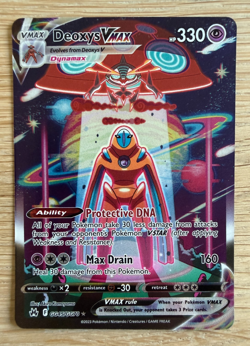 2023 POKEMON SWORD & SHIELD CROWN ZENITH GG45 FULL ART DEOXYS VMAX - Image 1