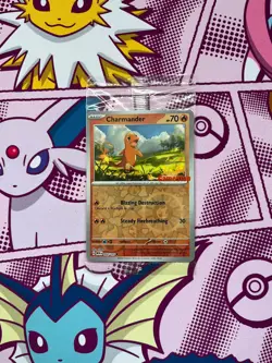 Pokemon TCG - Charmander 004/165 - S&V 151 - GameStop Stamp Promo - SEALED - Image 1